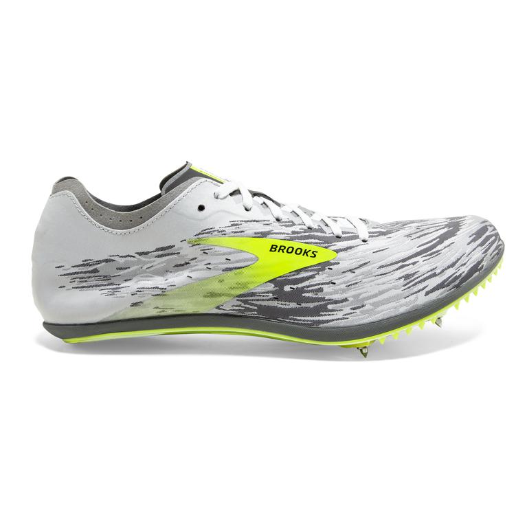 Brooks Wire v6 Unisex Womens Track & Cross Country Shoes - Black/Grey/Nightlife/Green Yellow - Indon